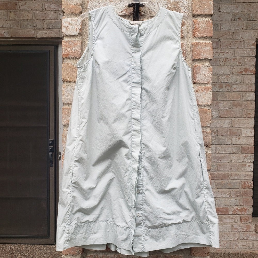 Gap pale blue cotton shirt dress 4